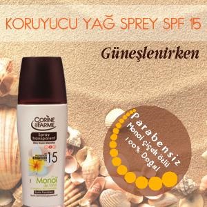 Koruyucu Yağ Sprey SPF15